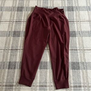 Burgundy High-Waisted Leggings